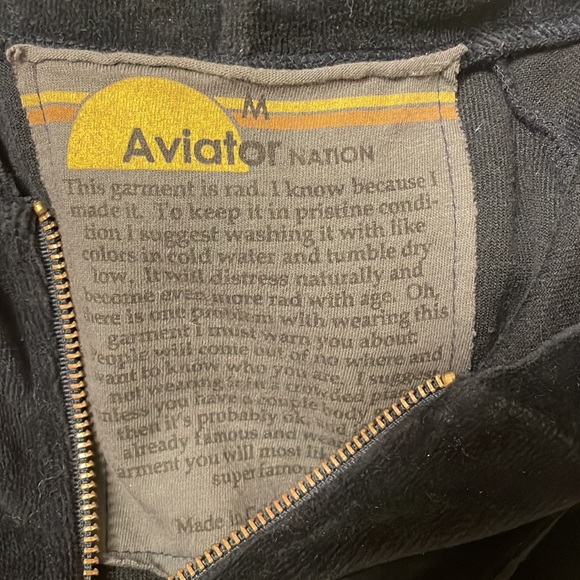 Aviator Nation Navy Velour Jacket - Picture 5 of 5